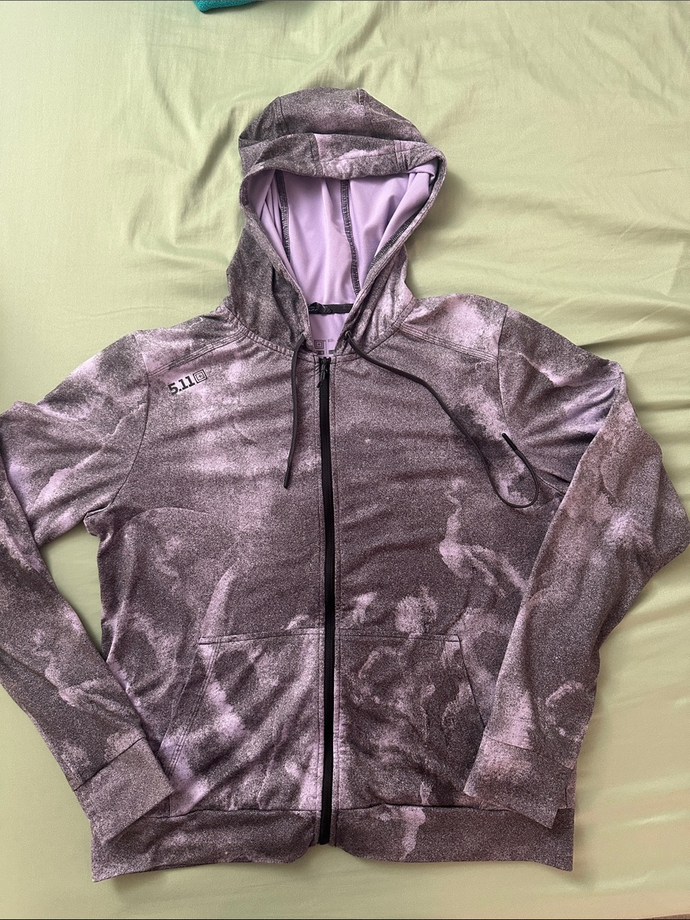 5.11 Tactical Women’s Purple Cosmic-Dye Zip Lightweight Hoodie